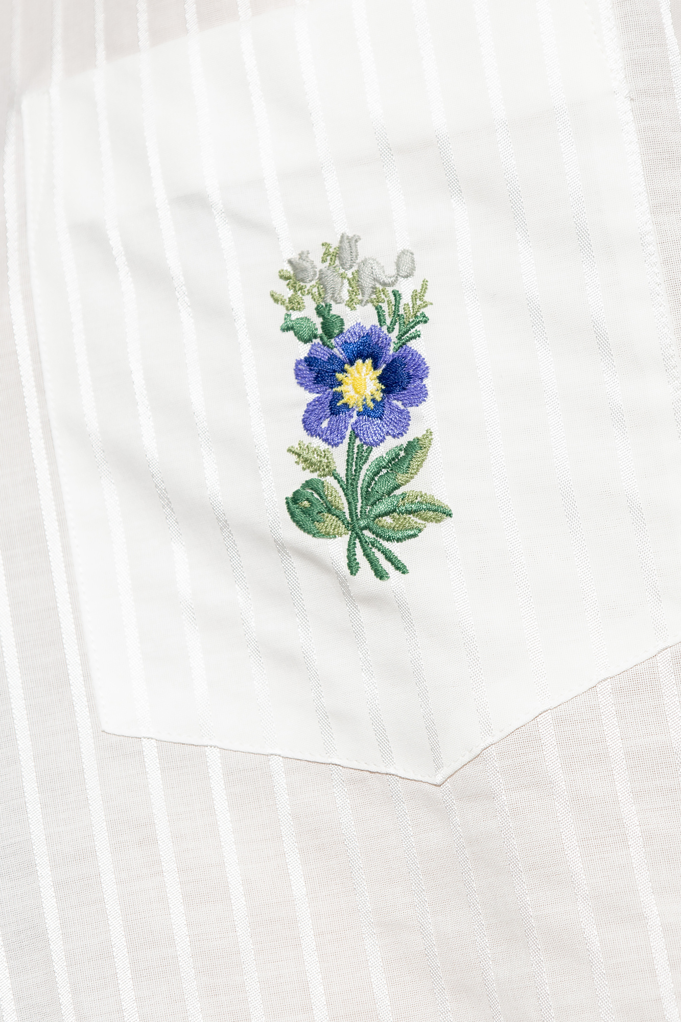 White Shirt with decorative embroidery Etro